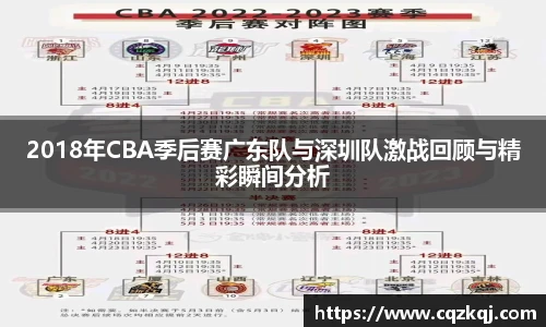 2018年CBA季后赛广东队与深圳队激战回顾与精彩瞬间分析